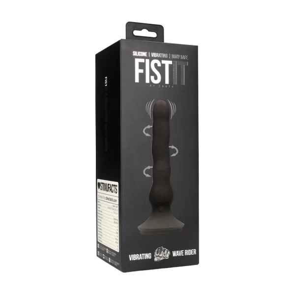 Vibrating Wave Rider Black - silikonowy model z funkcjÄ… rotacji i wibracji