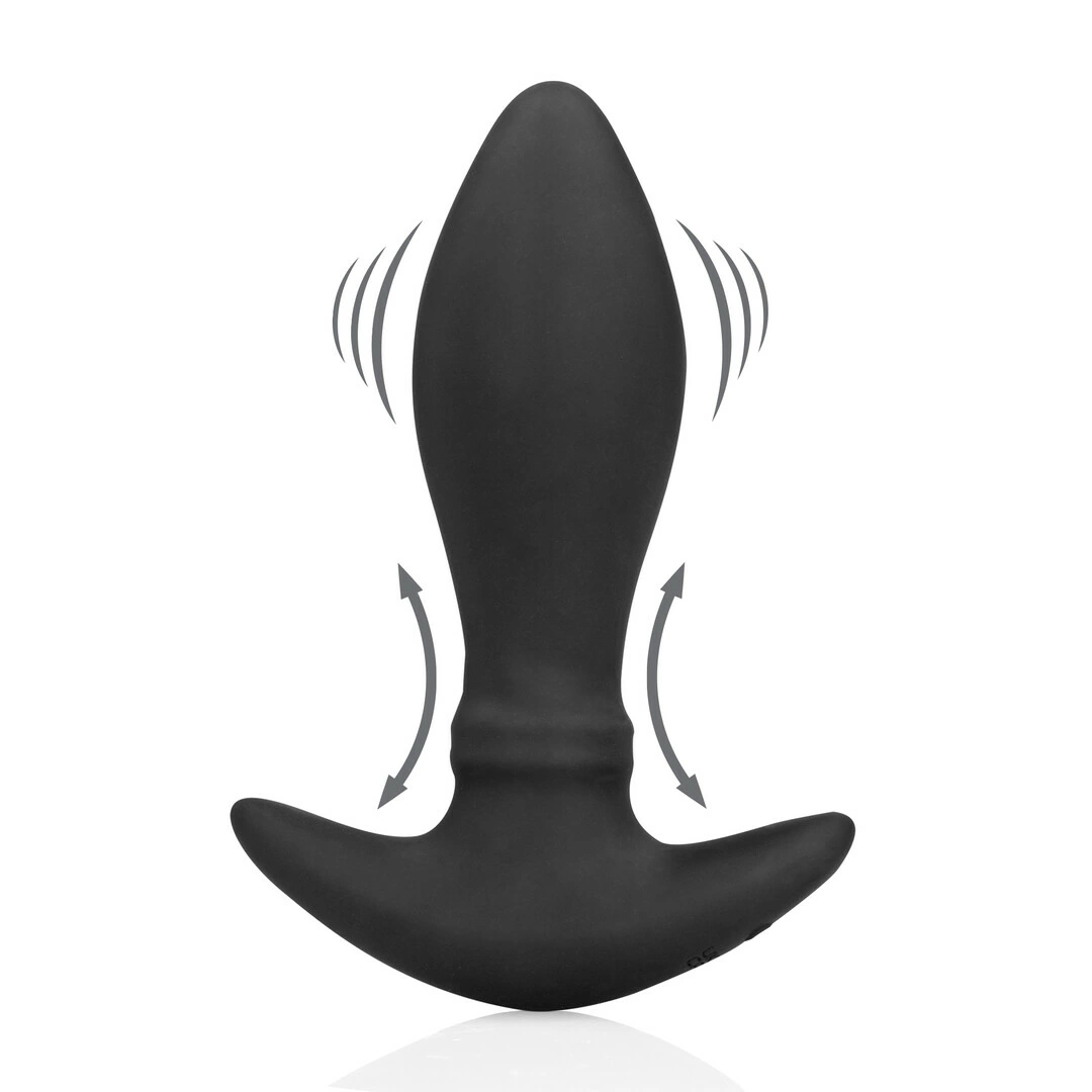 The ASS Anal Self Penetrating Stretcher Black Silicone Vibrating Plug