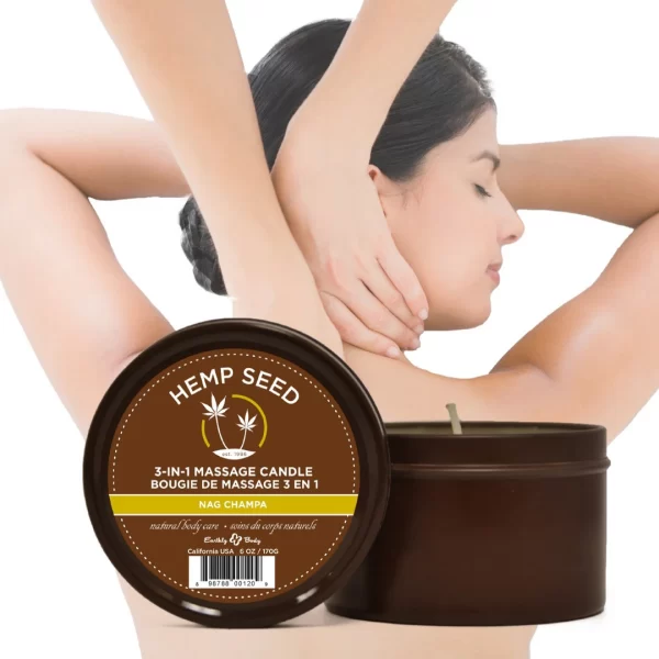 Earthly Body Nag Champa Åšwieca do masaÅ¼u 170g - naturalne olejki