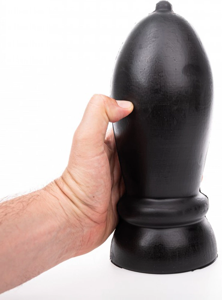 Hung System Rolling Intimate Plug 24cm Black Large Diameter