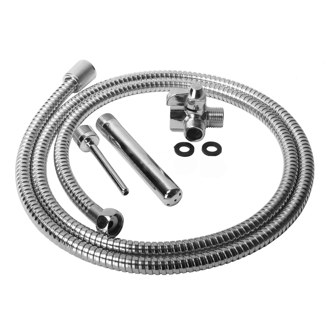 CleanStream Metal Enema System with Dual Nozzles and 2m Hose