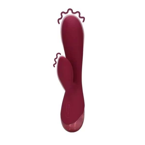 Loveline Wibrator Kroliczek Silikonowy Gładki Dark Cherry - vibraattori