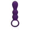 Loveline Teardrop Model Intimate Vibrating Plug Clear Purple Silicone. Butt plug. See functions