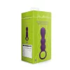 Loveline Wibrator anatomiczny Clear Purple - model Å‚ezka
