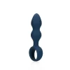 Loveline Teardrop Anal Plug Large Baltic Blue Silicone Model