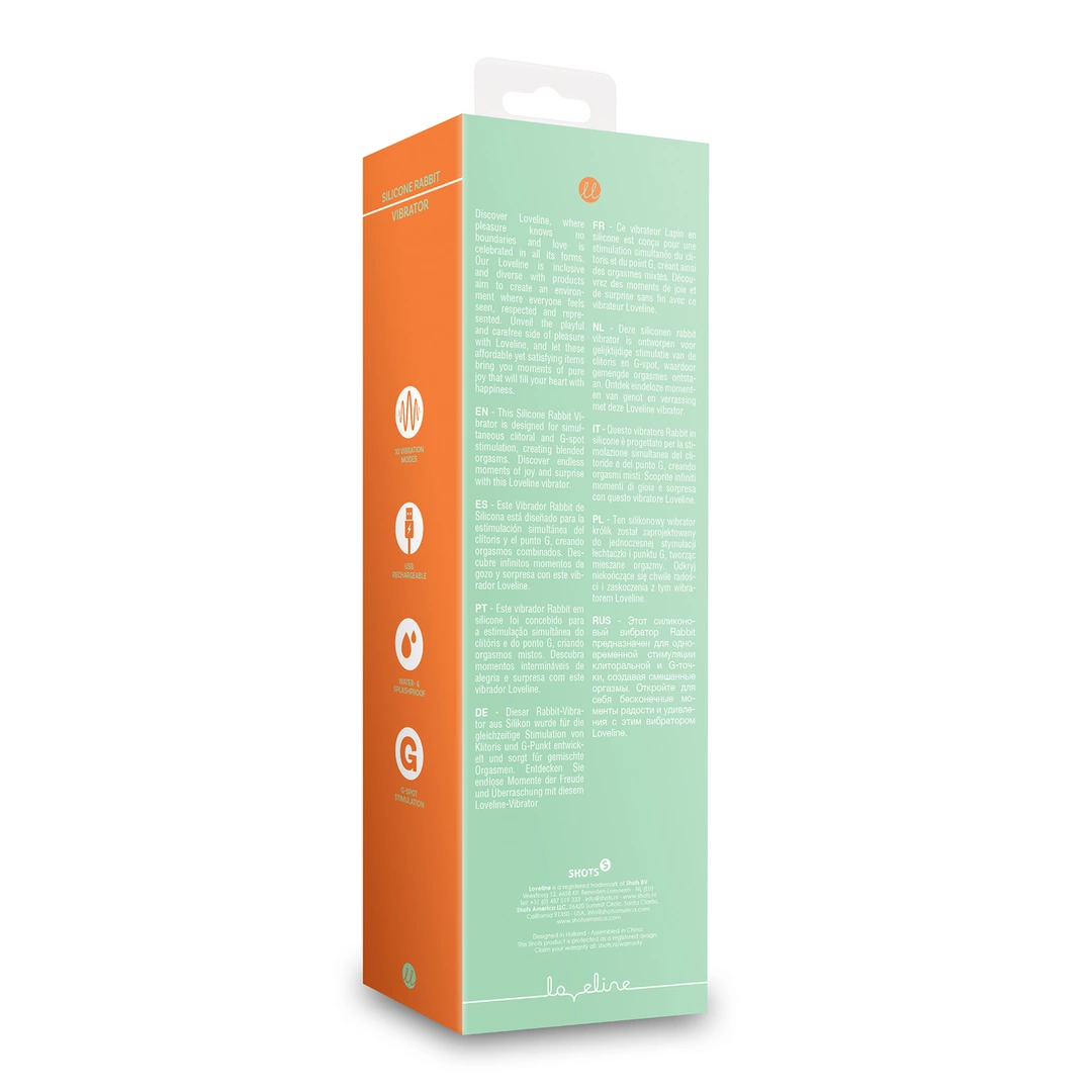 Loveline Silikonowy kroliczek model wibracyjny Misty Green