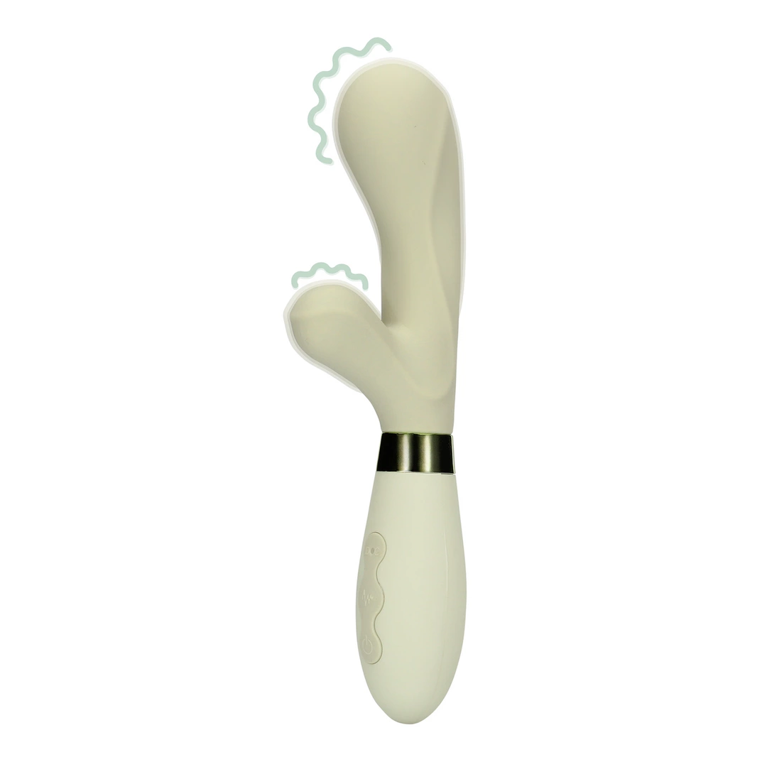 Loveline Silikonowy kroliczek model wibracyjny Misty Green - vibraattori