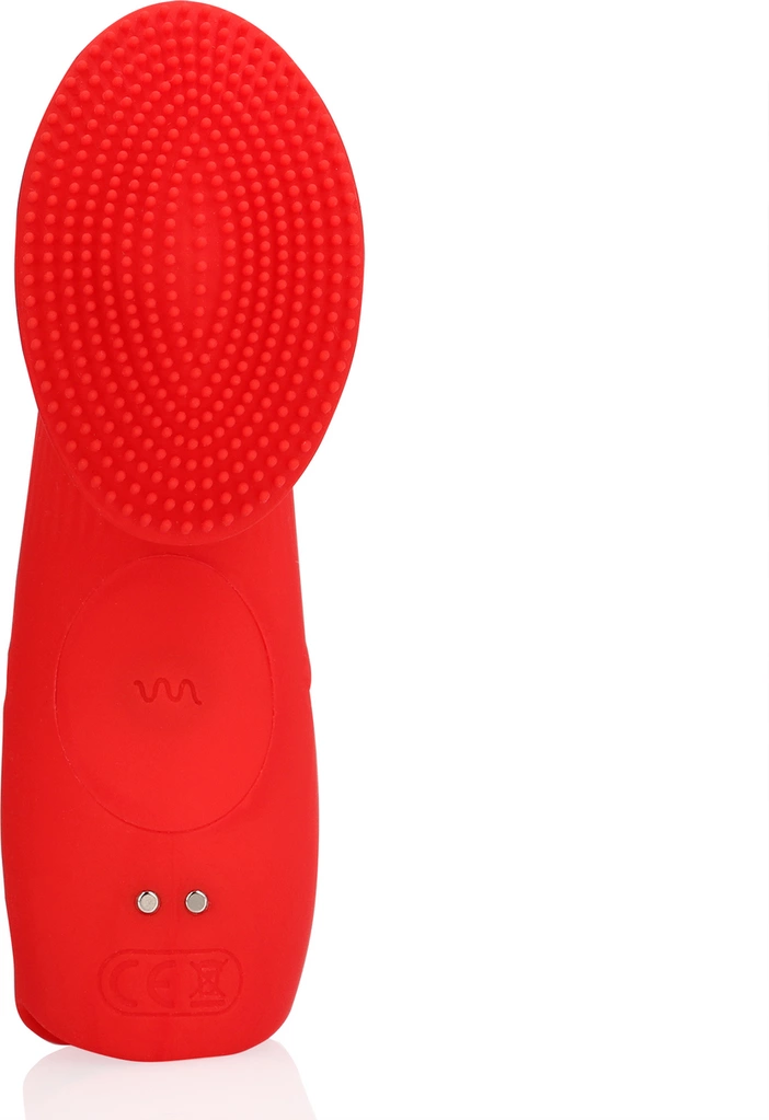 Loveline Sunrise Red Textured Finger Stimulation Device