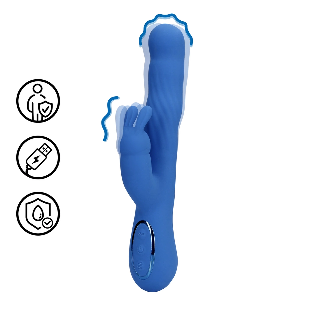 Loveline Wiggle Rabbit Jetset Blue - vibraattori