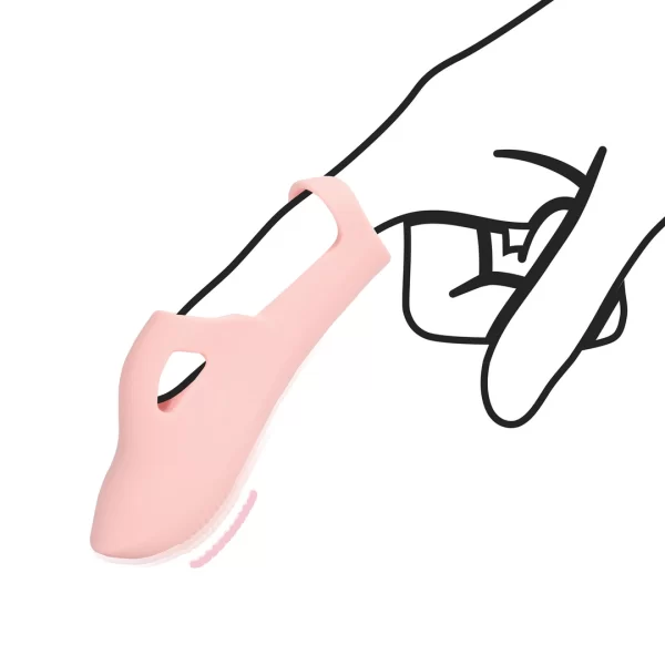 Loveline by Shots Touch of Pink silikonowy wibrator na palec - vibraattori