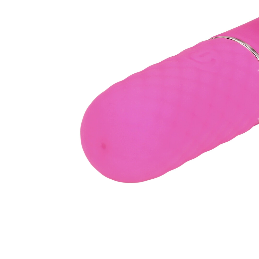 Mini Rabbit Vibrator Pink - kompaktowy masażer dwustrefowy - Anelma Rechargeable