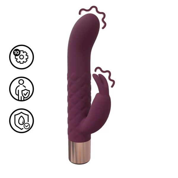 Mini Rabbit Vibrator Burgundy - vibraattori