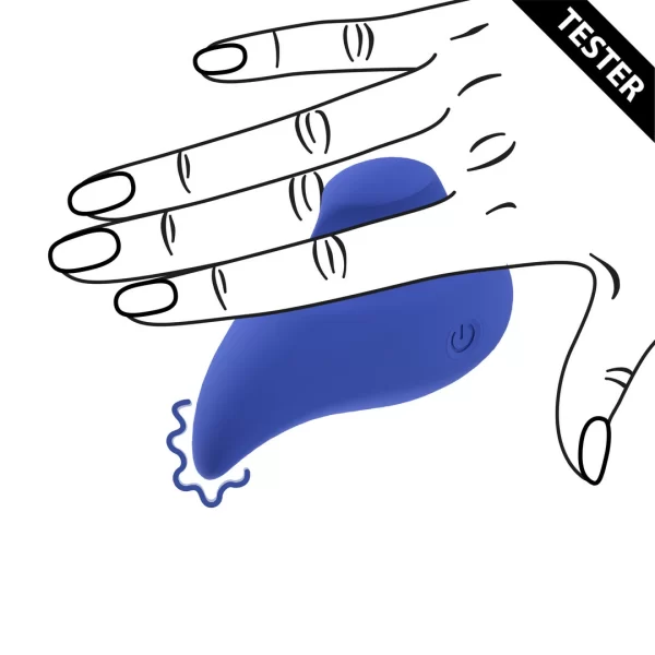 Loveline Ergo Grip Lay On Massager Blue Tester - vibraattori