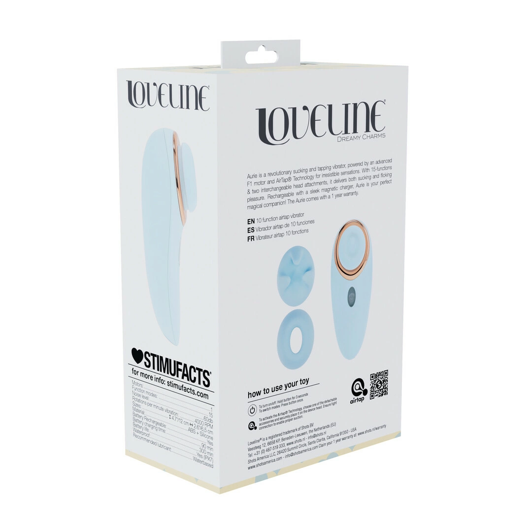 Aurie AirTap Vibrator Blue – Wibratory pulsacyjne