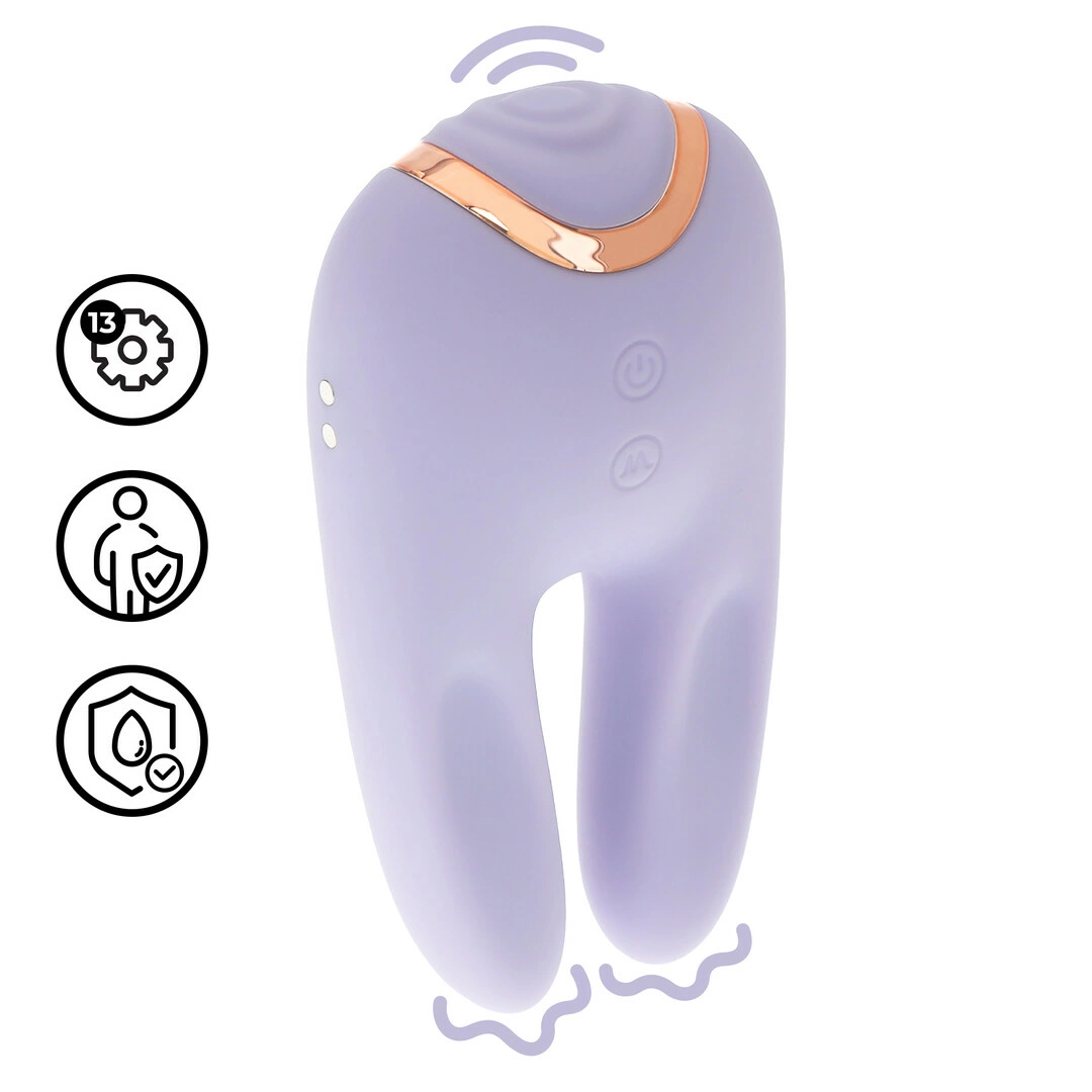 Le Wand Bonnie Double-ended Tapping Violet - vibraattori