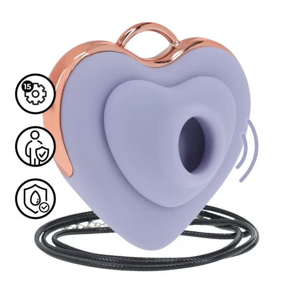 Luvie Heart-shaped AirTapÂ® Vibrator Lavender - vibraattori