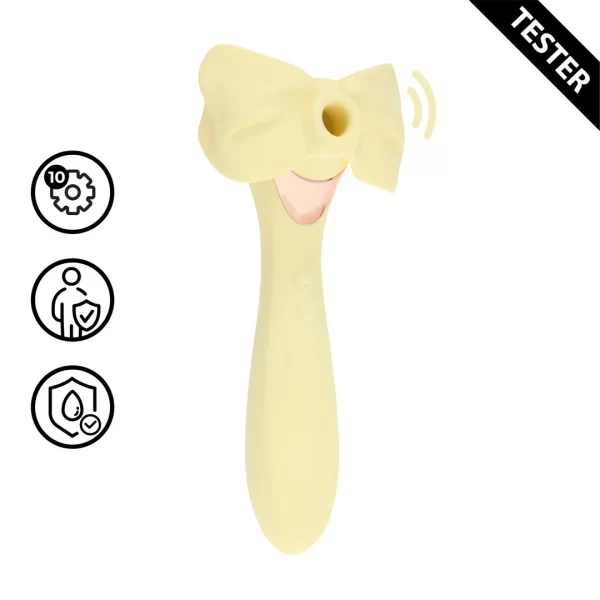 Darling AirTap Wand Vibrator 5 końcowek żołty tester F1 - vibraattori