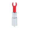 Loveline Angel Mini Wibrator w Etui 4 Końcowki Transparentny - vibraattori - Anelma Loveline Angel Lipstick Multi-Attachment Vibrating Device