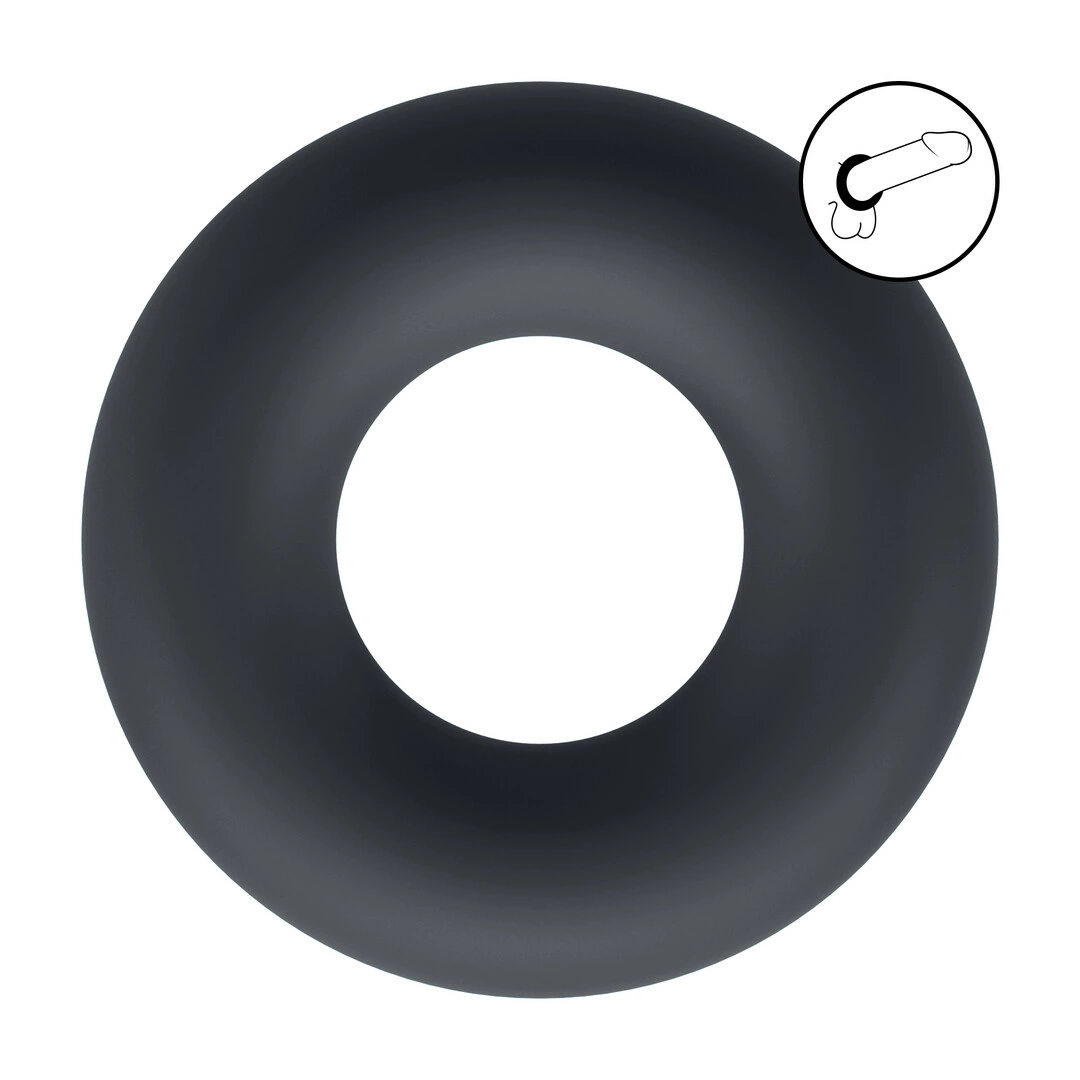 LEVELZ Liquid Silicone Performance Ring Black - Flexible Comfort Fit S - Anelma sextoys
