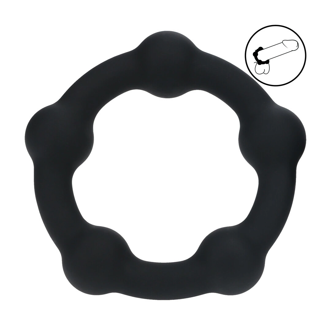 LEVELZ Silicone Support Ring L 45mm - Black - Anelma sextoys