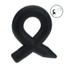 LEVELZ Premium Liquid Silicone Support Ring Black - Flexible Size S - Anelma sextoys