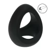 LEVELZ Tri-O Silicone Support Ring Black - Anelma sextoys