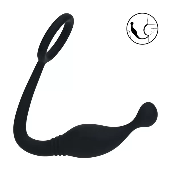 Satisfyer LEVELZ Silicone Support Ring & Prostate Massager Black M
