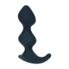LEVELZ Full Double Ripple Silicone Prostate Model Black - Ergonomic Design. Prostate massager. See functions