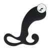 LEVELZ Pro L2 Silicone Anal Stimulator with Loop Handle Black S - Anelma LEVELZ Pro L2 Silicone Anal Stimulator with Loop Handle Black S
