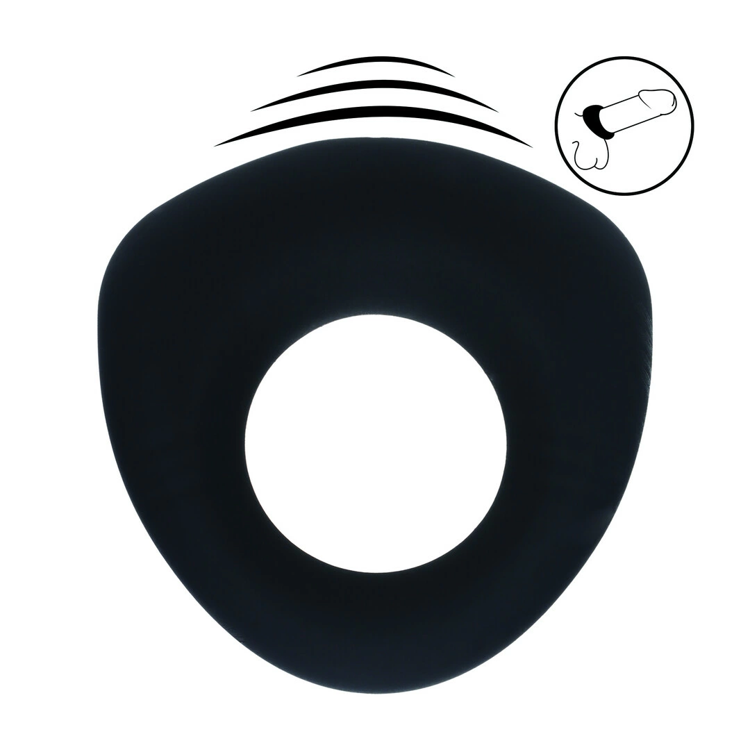LEVELZ Sealed Liquid Silicone Vibrating Ring Black - Level 3 Power - Anelma sextoys