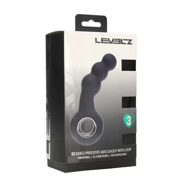 LEVELZ Beads Pro Loop Czarny - Model silikonowy z funkcjÄ… wibracji