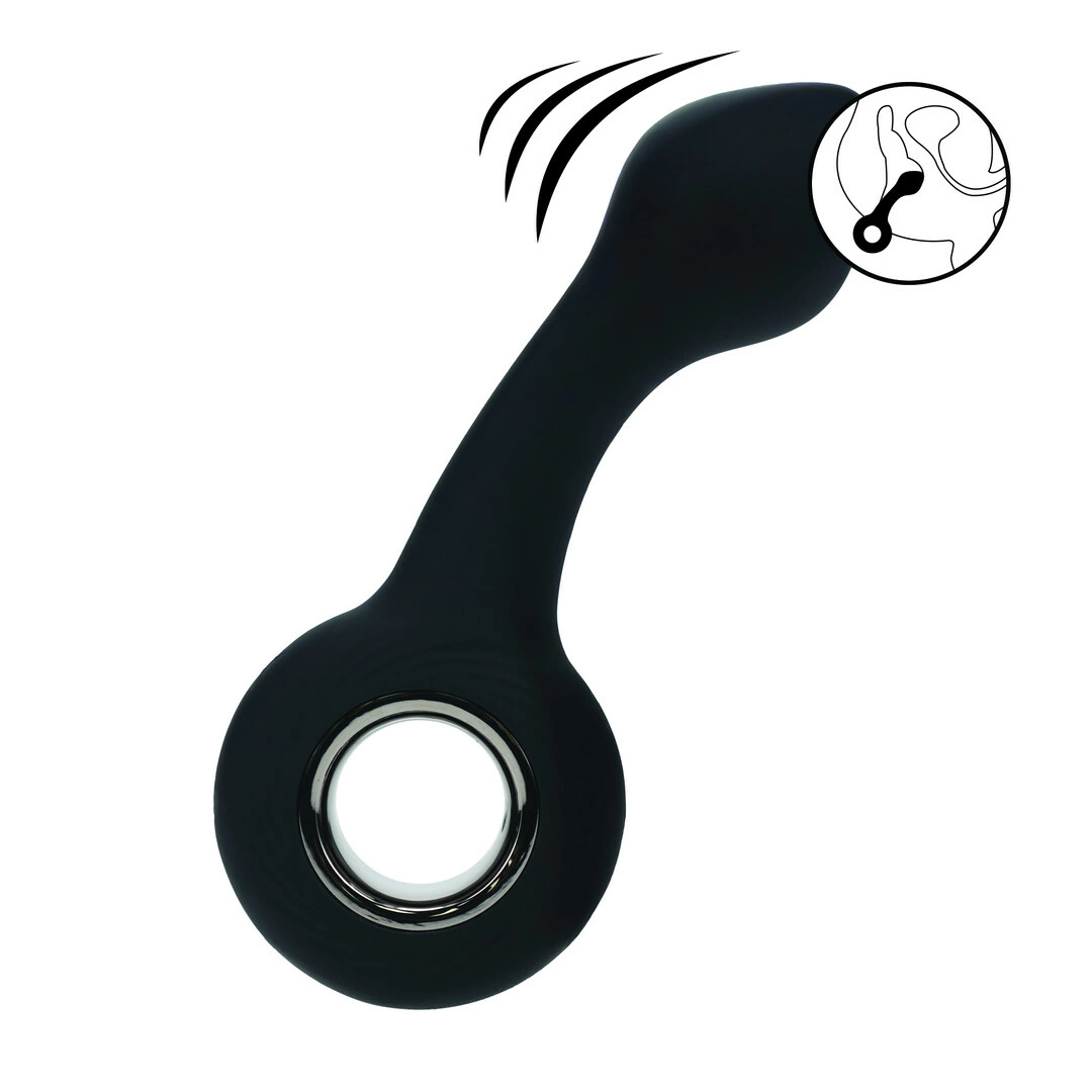 LEVELZ plicity Vibrating Silicone Prostate Stimulator Loop Black Rechargeable - Anelma LEVELZ plicity Vibrating Silicone Prostate Stimulator Loop Black Rechargeable