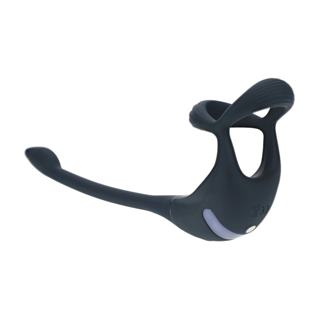 LEVELZ O-Remote Silicone Tri Ring & Prostate Stimulator Black. Prostate massager. See functions