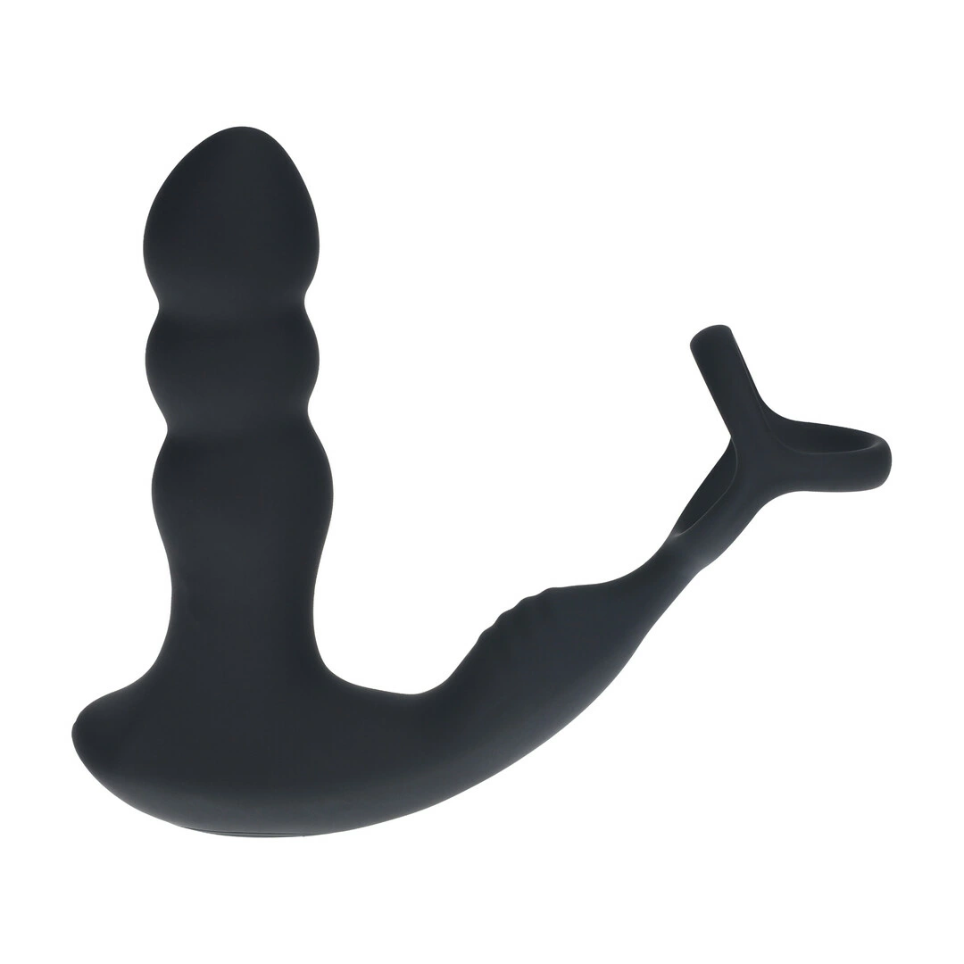 LEVELZ Vibes Dual Motion Silicone Intimate System with Remote Control Black. Prostate massager. See functions
