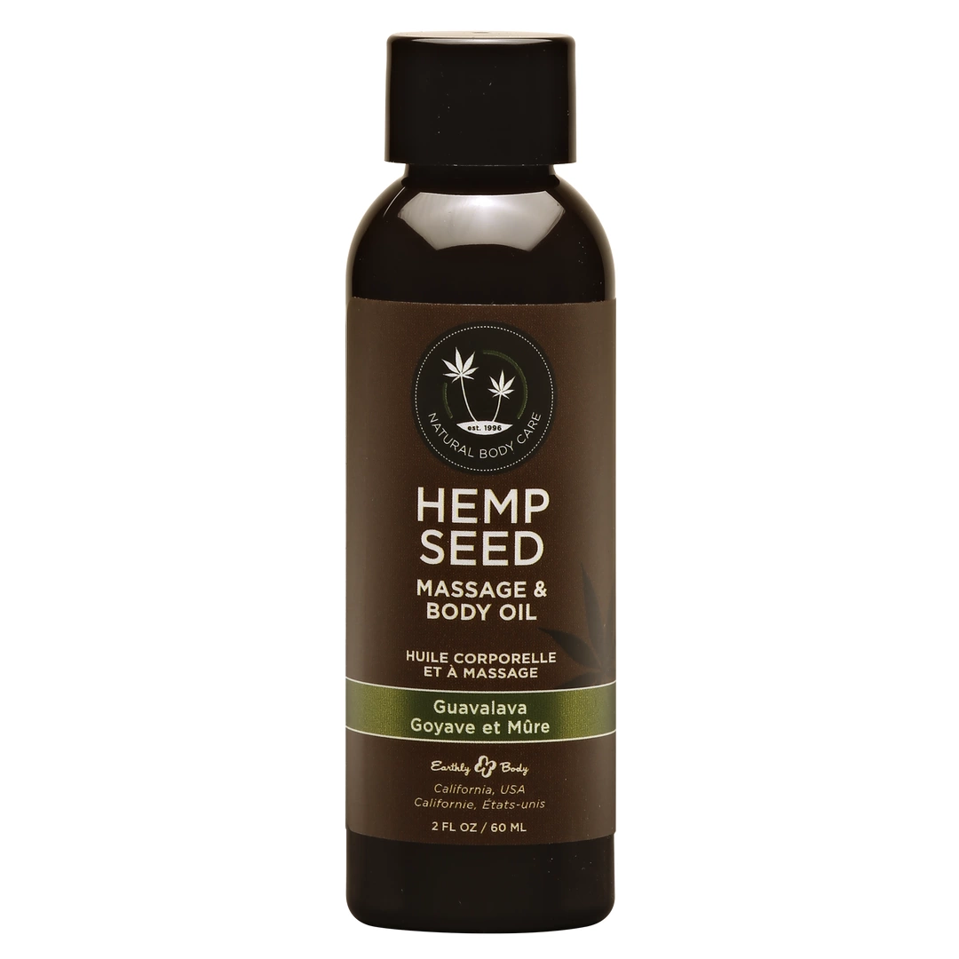 Guavalva Natural Massage Oil 60 ml - Hemp & Vitamin E Blend