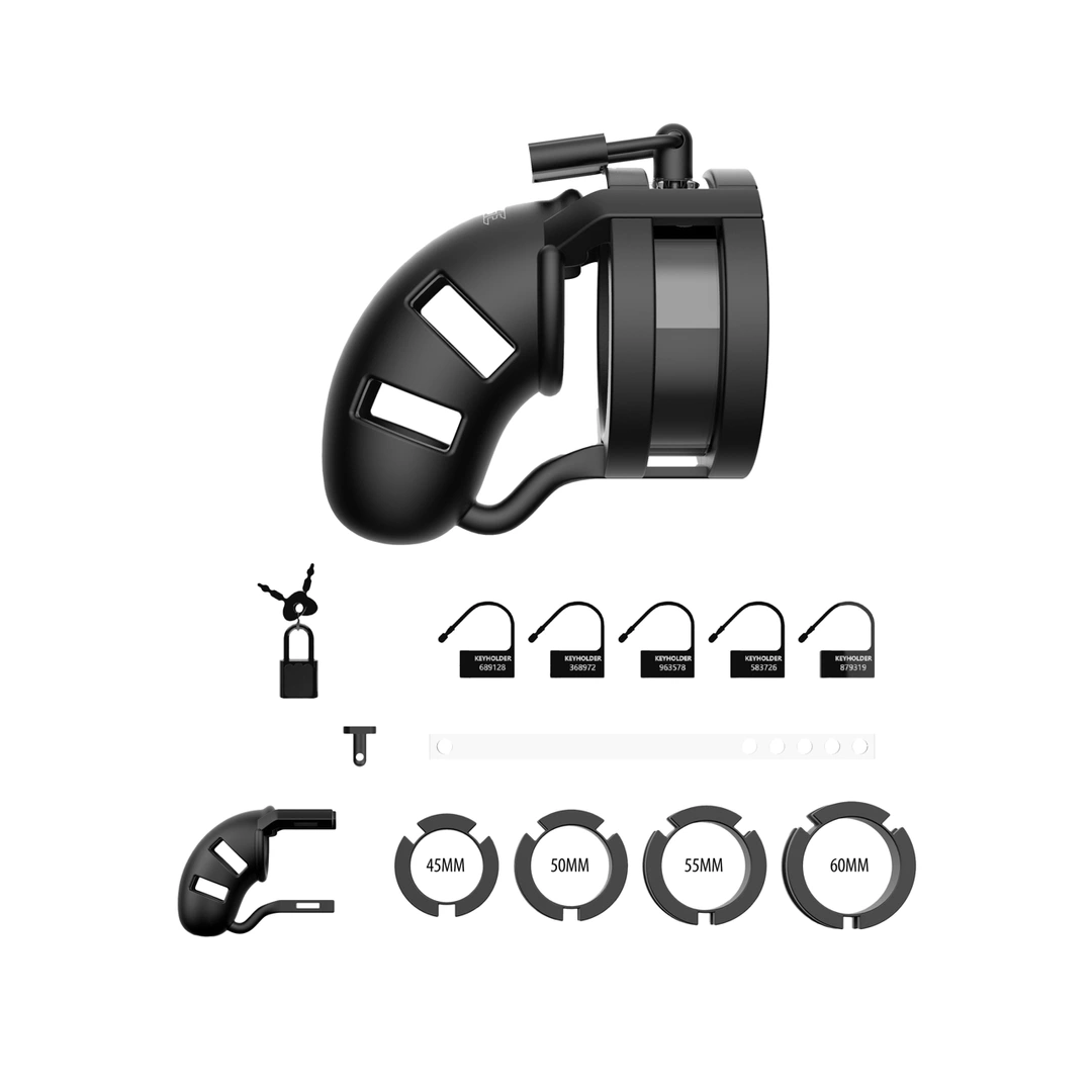 Mancage Model 18 Silicone Chastity Device with Split Strap 9