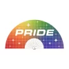 Pride Fan 64 cm - wachlarz dekoracyjny z napisem PRIDE