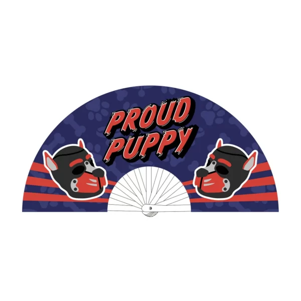 Proud Puppy Fan 64 cm - SkÅ‚adany wachlarz z napisem