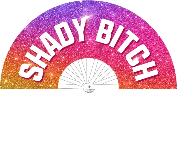 Shady Bitch - Wachlarz dekoracyjny 64 cm