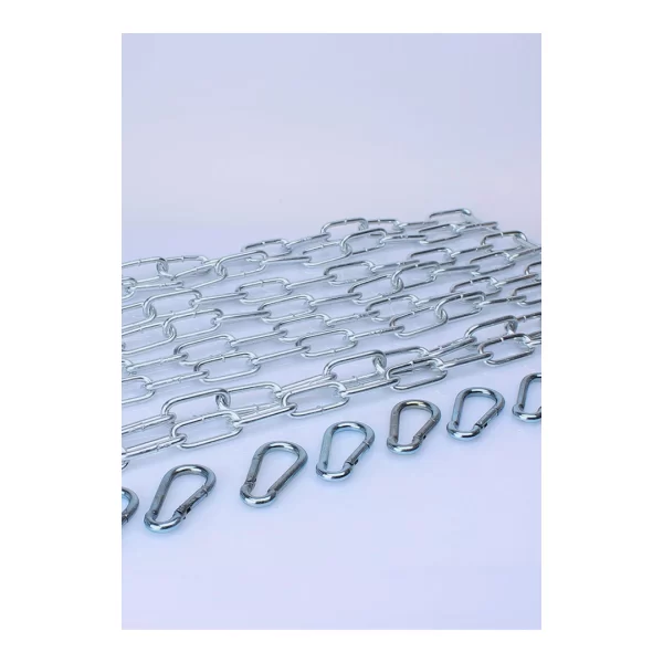 Mr. Sling Solid Chain Set 4x110cm + 8 Stalowych KarabiÅ„czykow Chrom