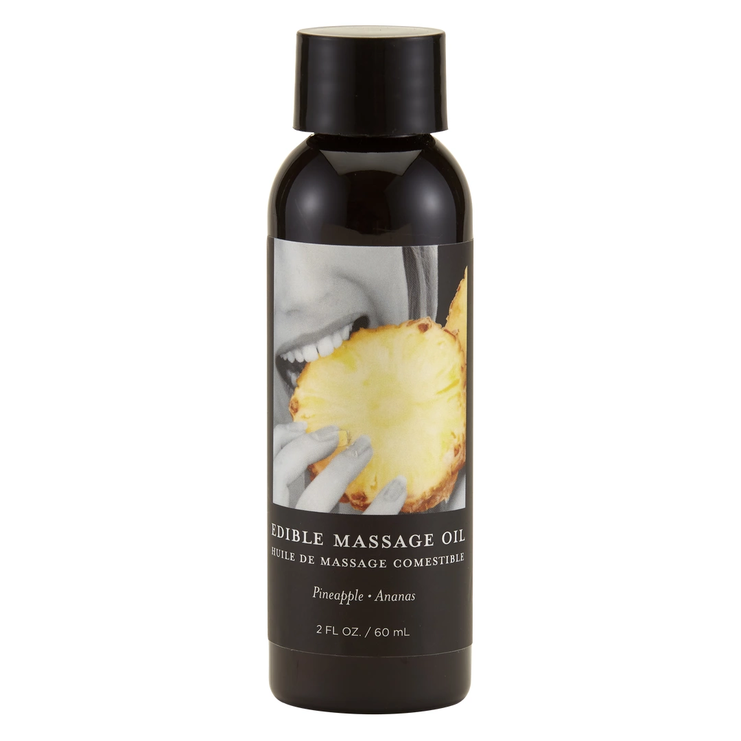 Earthly Body Pineapple Edible Massage Oil 60ml - Nourishing Formula