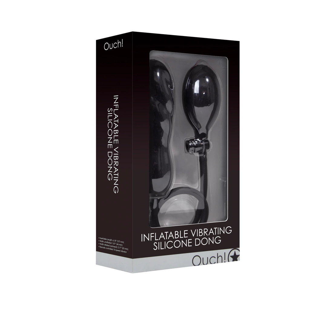 Ouch! Nadmuchiwany korek silikonowy twist - anatomiczny - Anelma eroticshop
