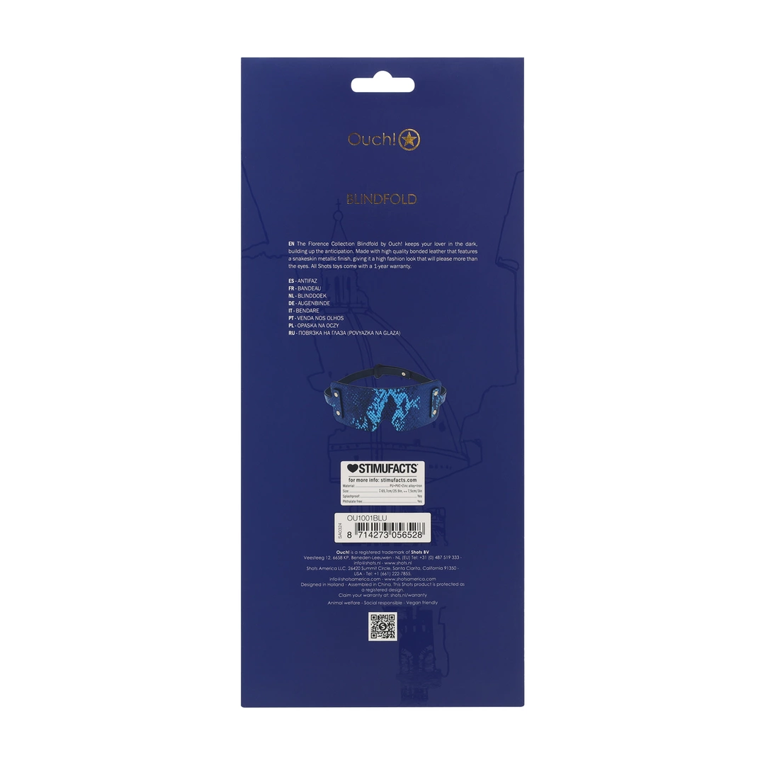 Ouch! Florence Collection Eye Mask Blue