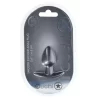 Ouch! Smooth Silicone Plug Small 2.6'' (6.5 cm) Gunmetal Finish