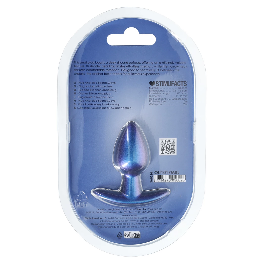 Ouch! Smooth Silicone Plug Small 6