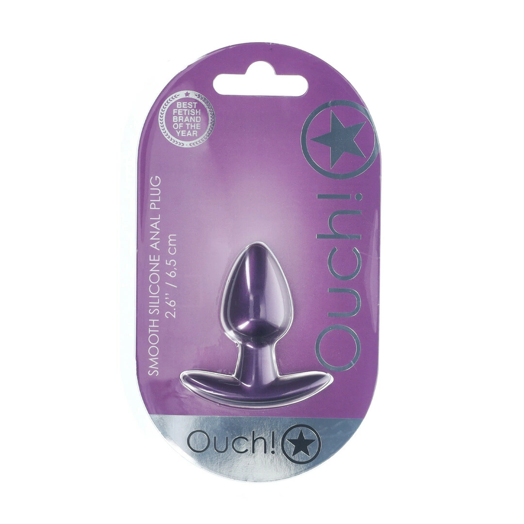 Ouch! Silicone Plug Small 2.6cm - Metallic Purple