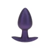 Ouch! Medium Silicone Plug Metallic Purple 7.9 cm Ergonomic