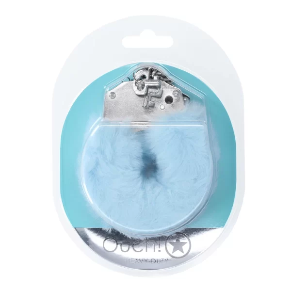 Ouch! Heavy-Duty Fluffy Handcuffs Powder Blue