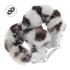 Shots Fluffy Handcuffs Snow Leopard - wytrzymaÅ‚e kajdanki z futerkiem