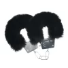 Ouch! Classic Fluffy Kajdanki z MiÄ™kkim Futrem Czarny Uniwersalne